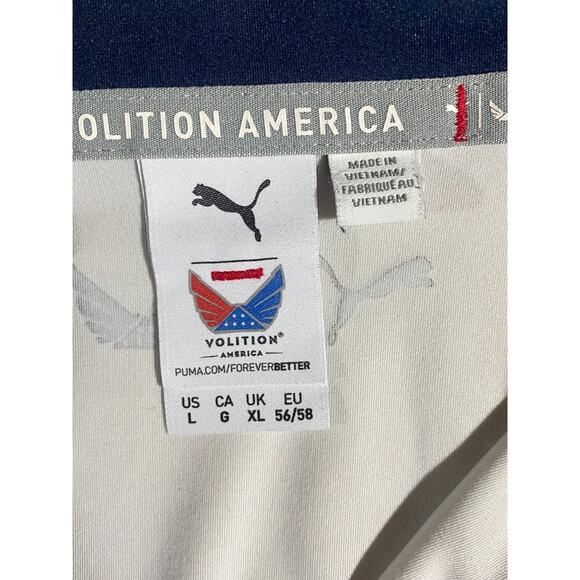 Puma Volition America Polo Shirt Men's Large USA Flag Stars Stripes Golf Patriot - Picture 6 of 6